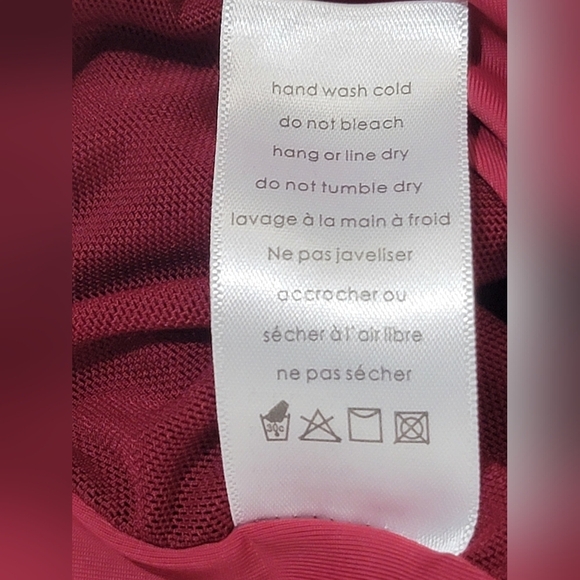 N By Naked Wardrobe Boned Plush Velvet Bustier Crop Tank Top In Wine Size XL - Picture 2 of 9